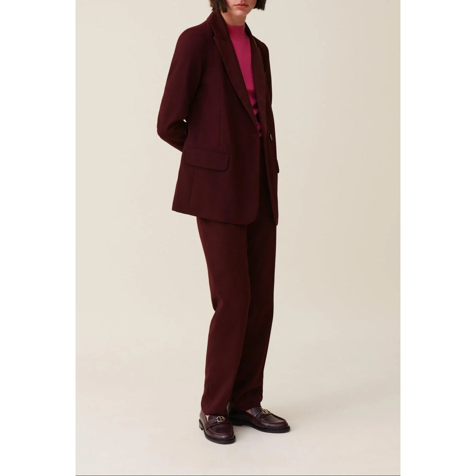Veste Tailleur Boutonnée Ceinturée - Image 2