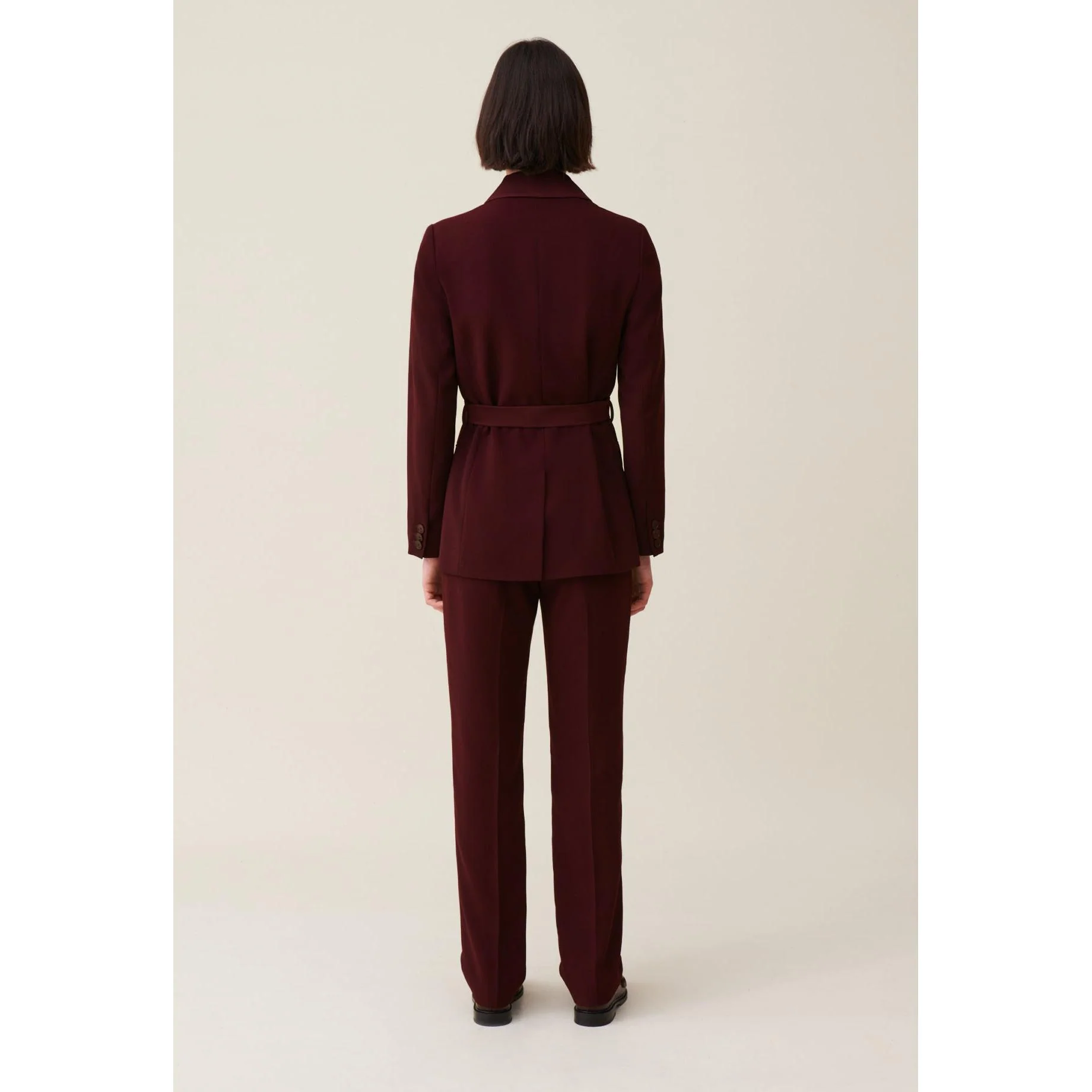 Veste Tailleur Boutonnée Ceinturée - Image 5