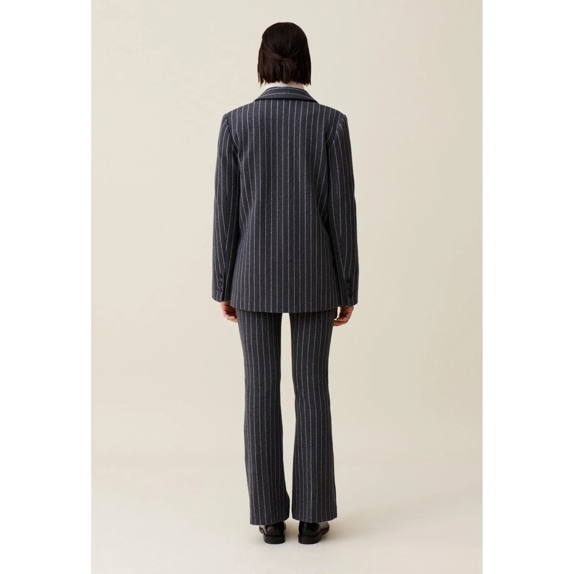 Veste Tailleur Rayée Oversized - Image 4