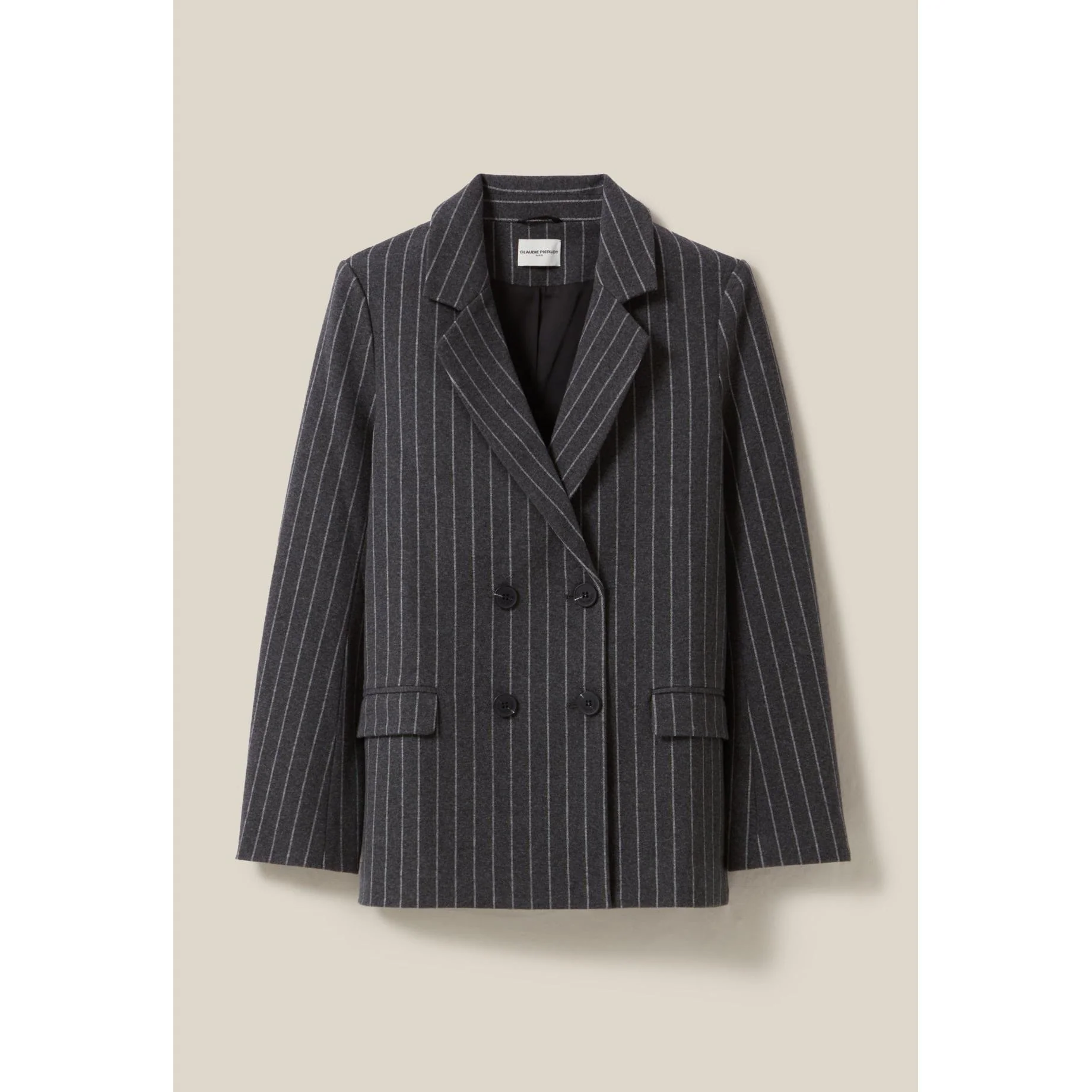 Veste Tailleur Rayée Oversized - Image 6