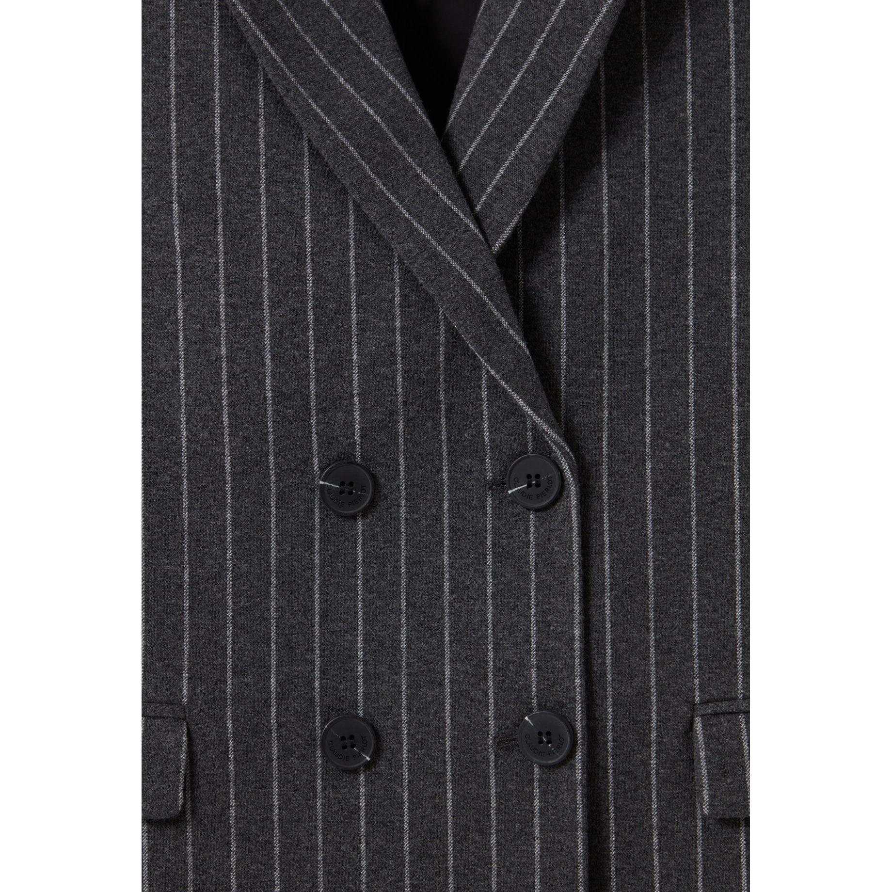 Veste Tailleur Rayée Oversized - Image 7