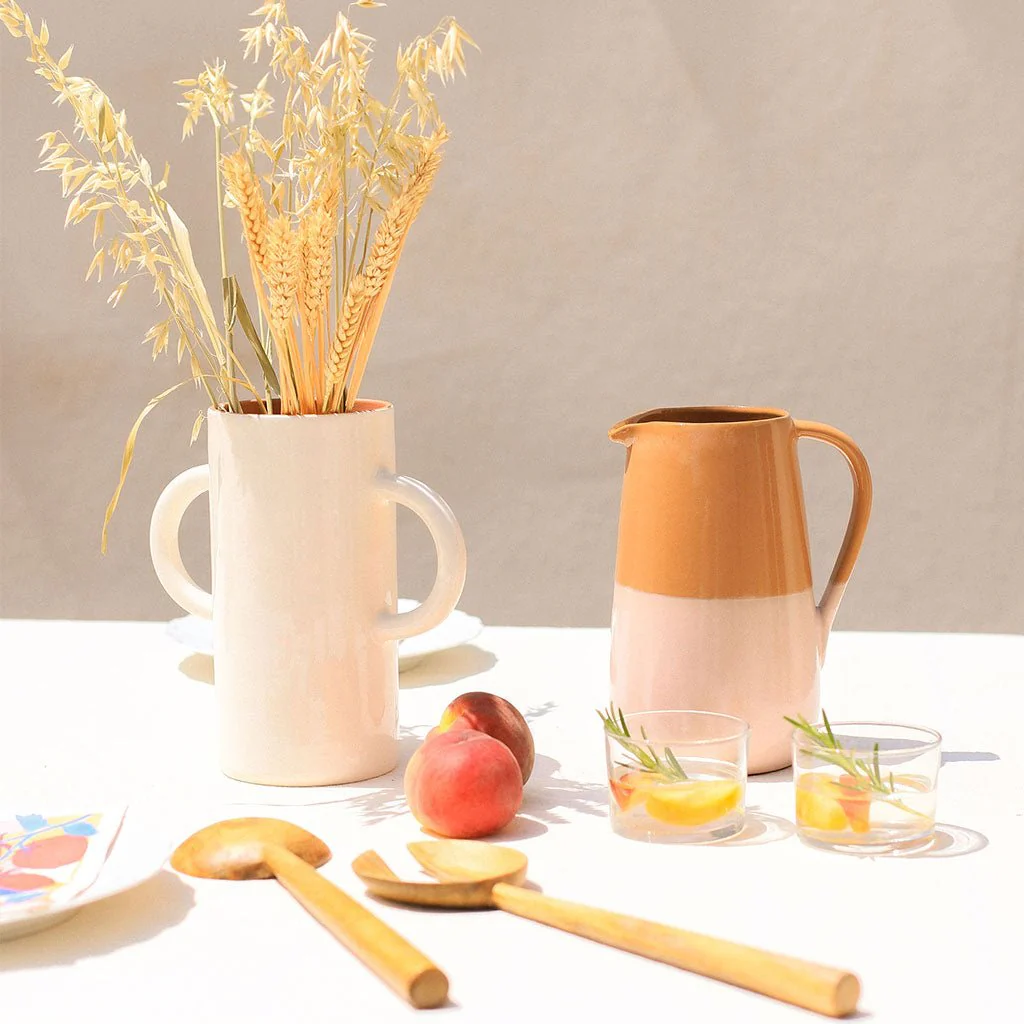 Coffret 1 Pichet Et 2 Mugs En Céramique Ambre - Bicolore - Image 5