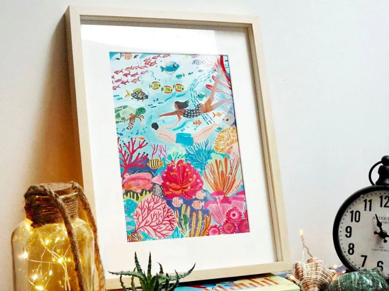 Coffret Peinture Au Numéro - Petit Pinceau - Coral Reef Par Miranda Sofroniou - Image 2