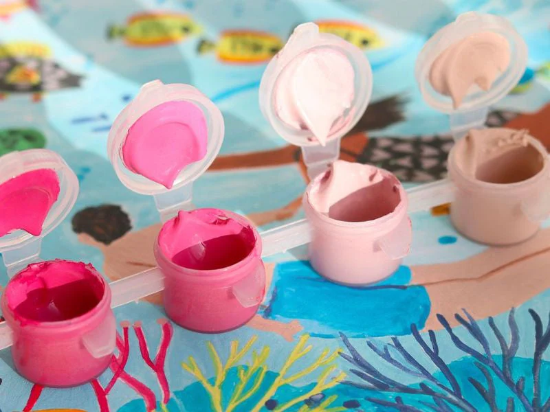 Coffret Peinture Au Numéro - Petit Pinceau - Coral Reef Par Miranda Sofroniou - Image 3