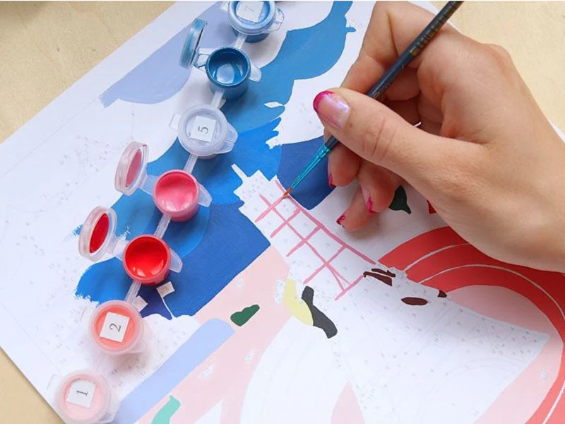 Coffret Peinture Au Numéro - Petit Pinceau - Multi Sports Par Anna Fedoseeva - Image 3