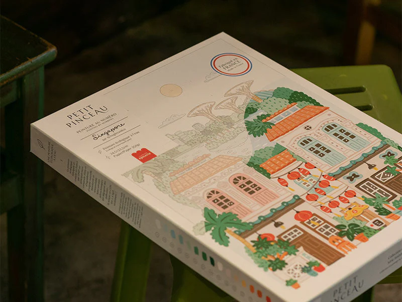 Coffret Peinture Au Numéro - Petit Pinceau - Singapore Par Hoglet & Co - Image 5