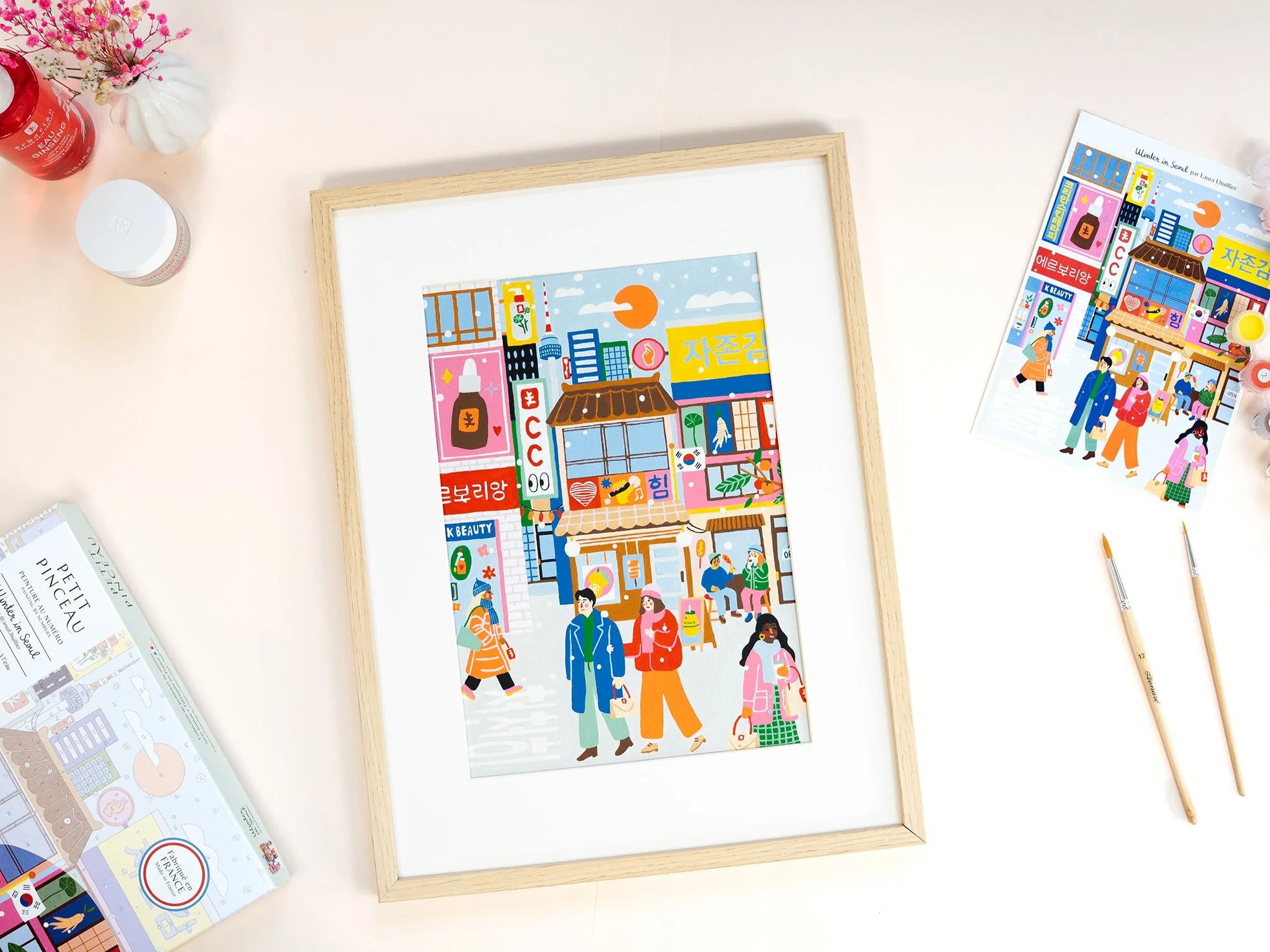 Coffret Peinture Au Numéro - Petit Pinceau - Winter In Seoul Erborian - Image 4