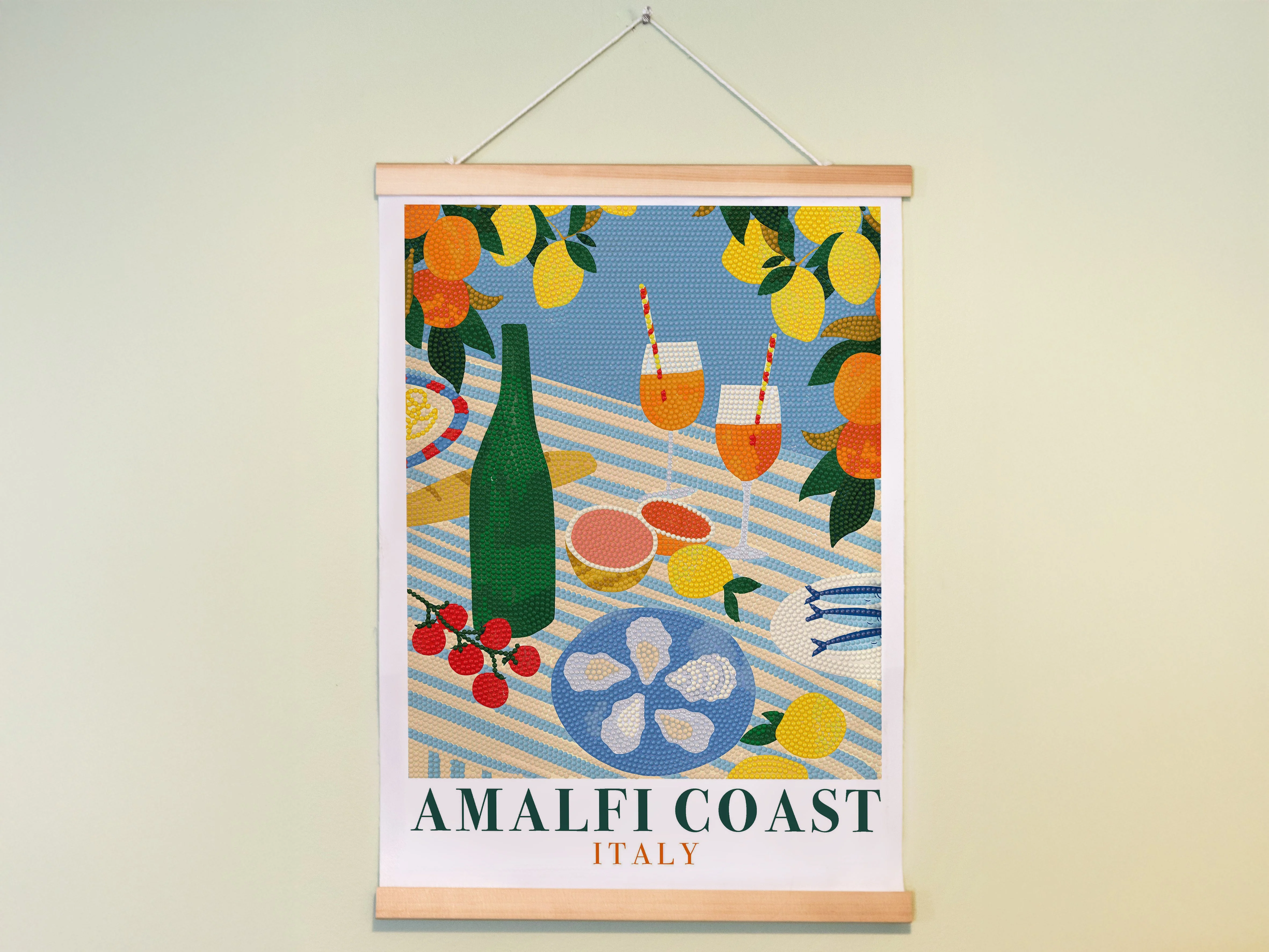 Coffret Petit Diamond - Diamond Painting - Amalfi Coast Aperitif Par Emily Kopcik - Image 2
