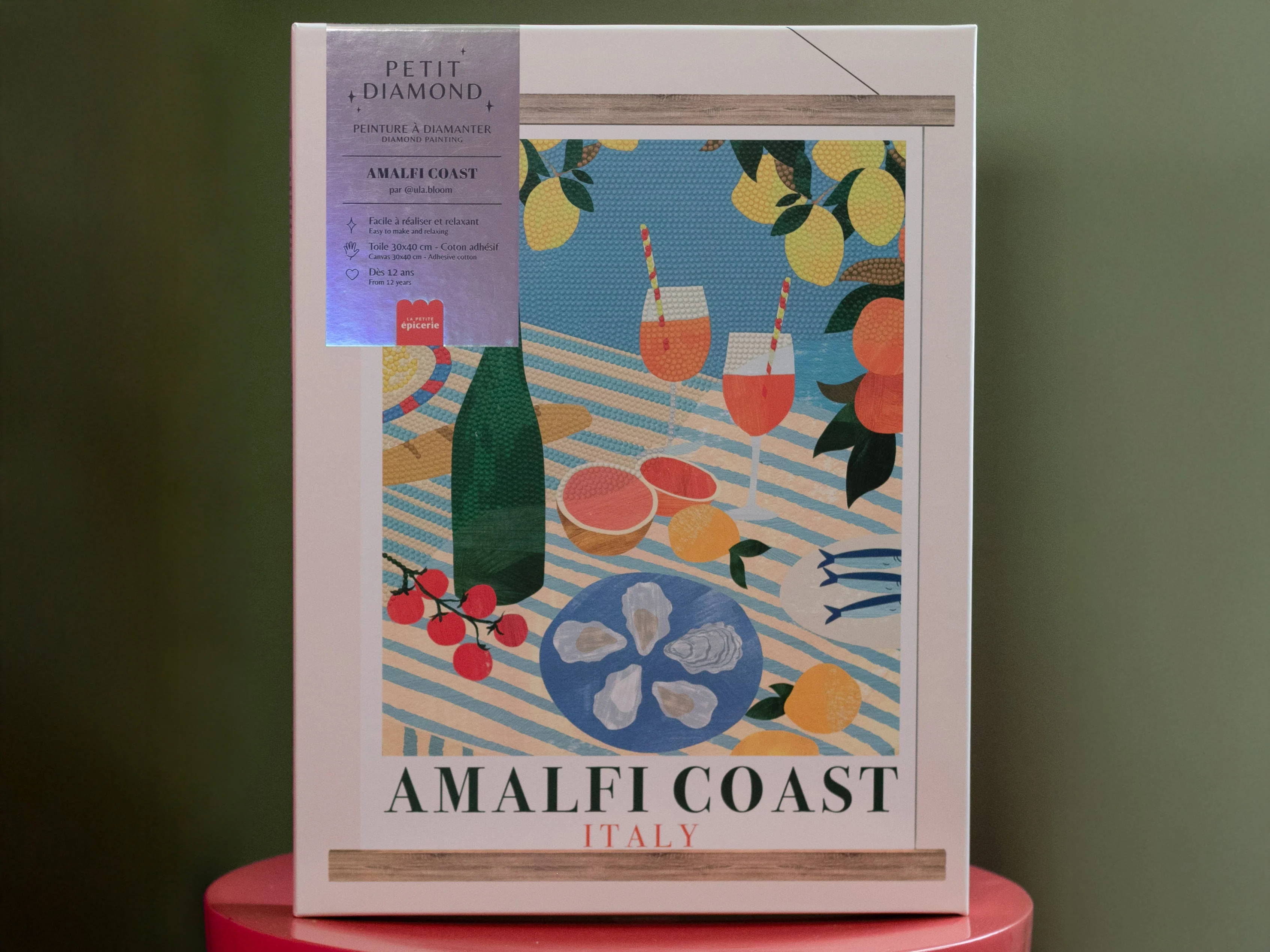 Coffret Petit Diamond - Diamond Painting - Amalfi Coast Aperitif Par Emily Kopcik - Image 3