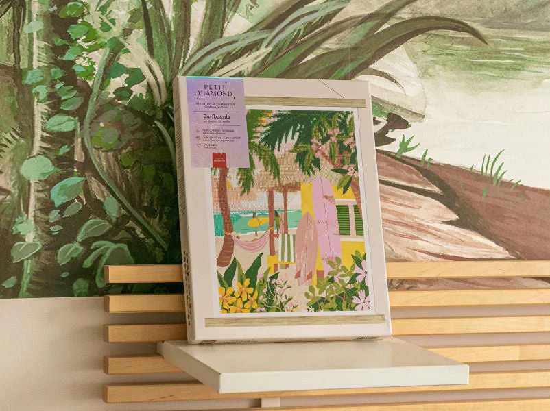Coffret Petit Diamond - Diamond Painting - Surfboards Par Julia Cornelius - Image 4