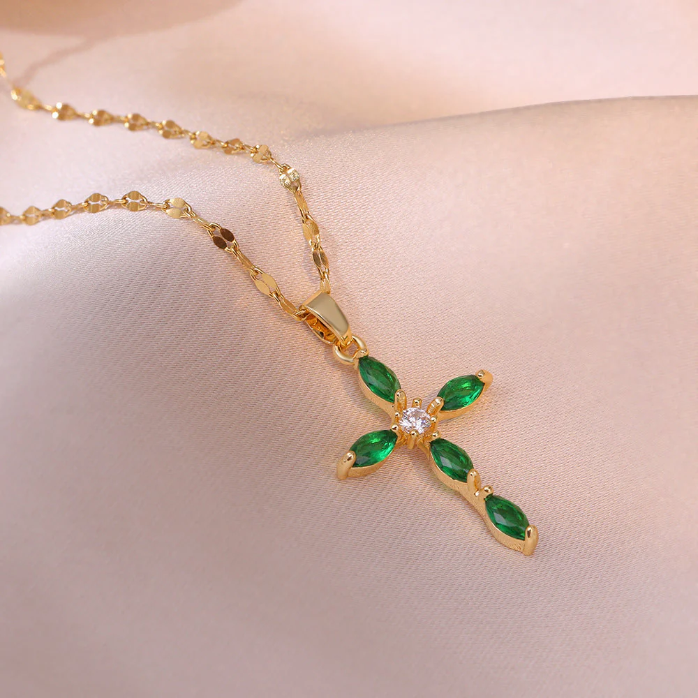 Collier Agathe Vert - Image 3