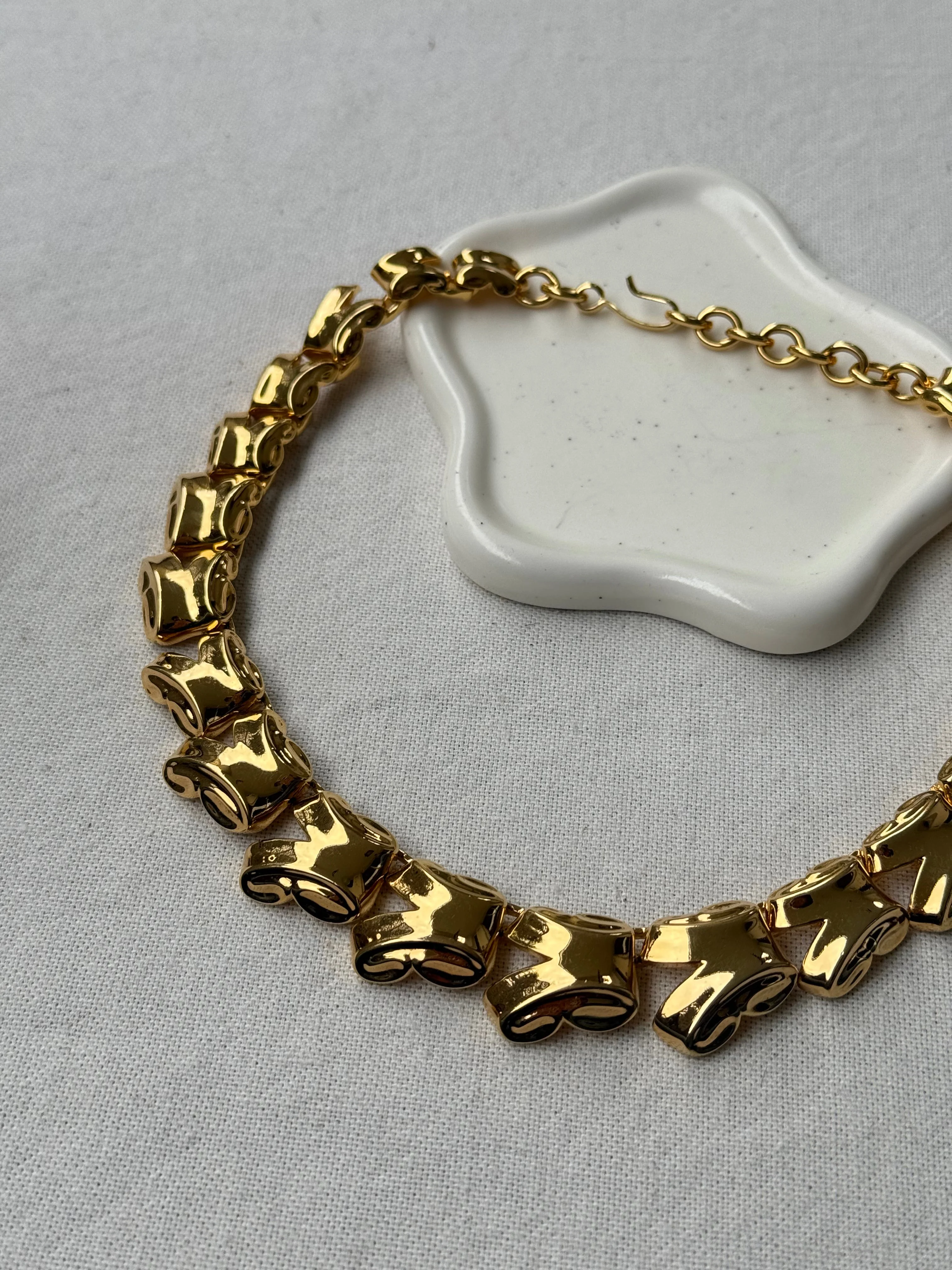 Collier Monet Vintage - Maille Rectangulaire - Image 3