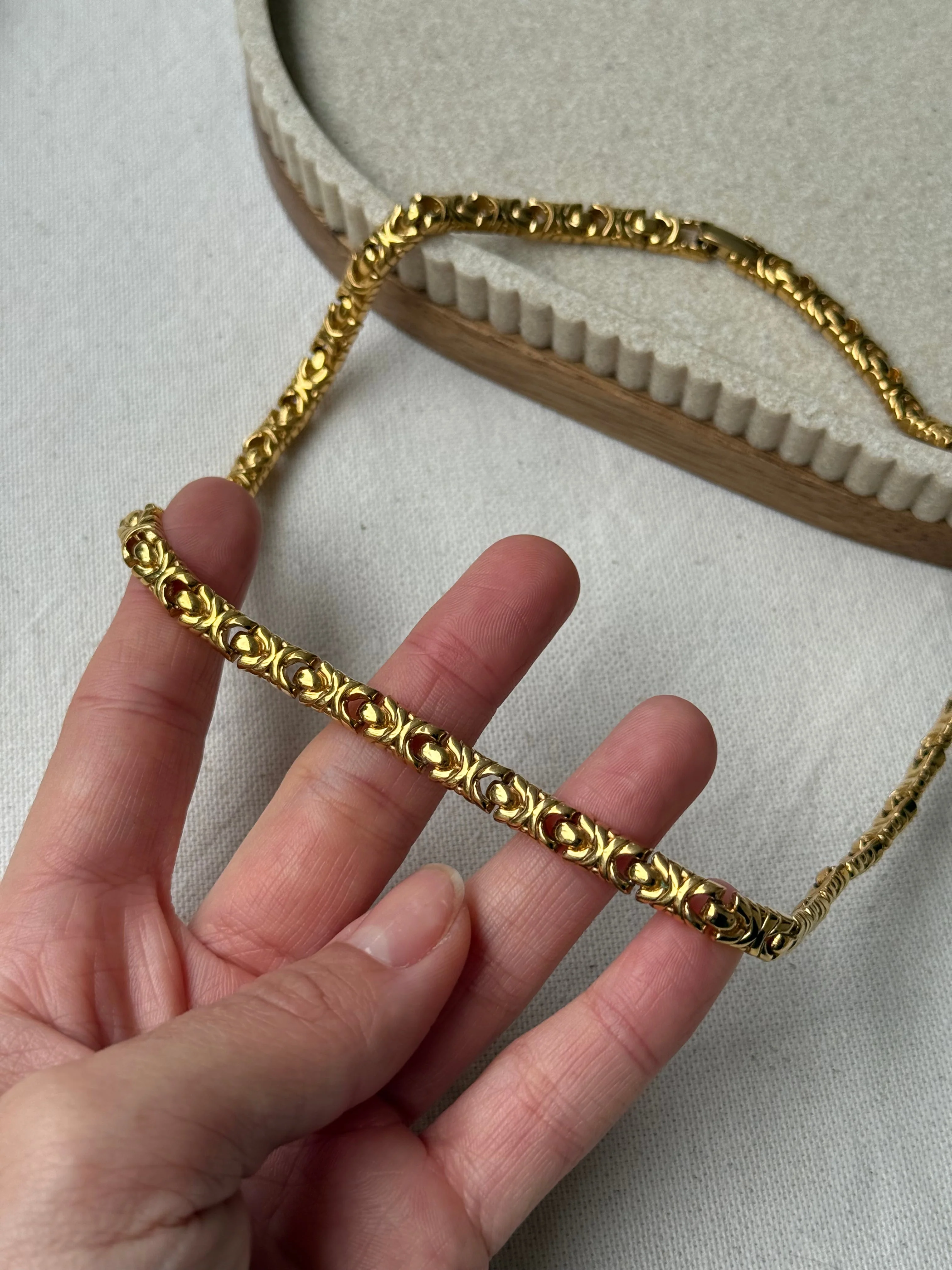 Collier Napier Vintage - Maille Fine Sculptée - Image 4