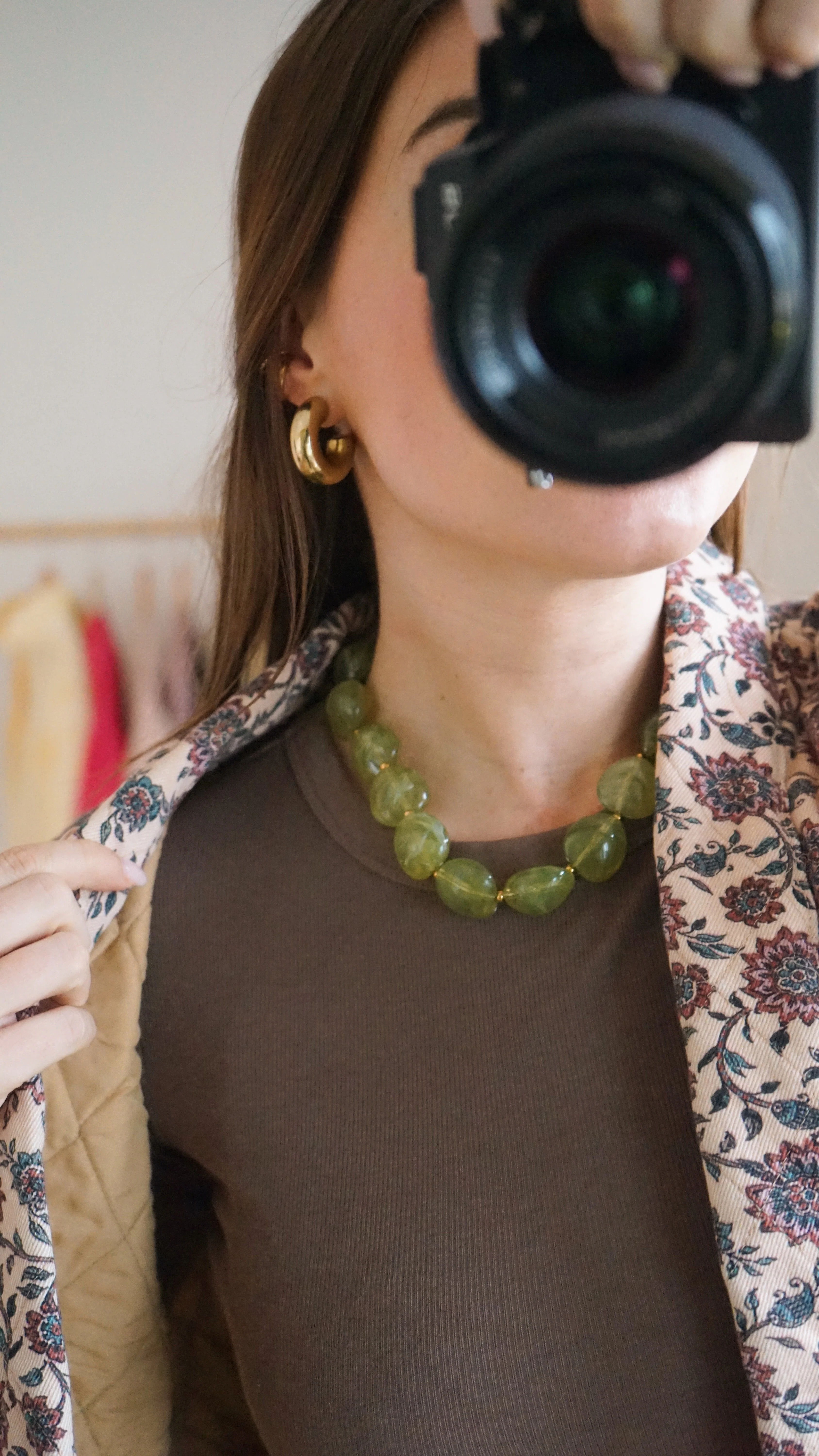 Collier Perles Solal Olive - Image 3