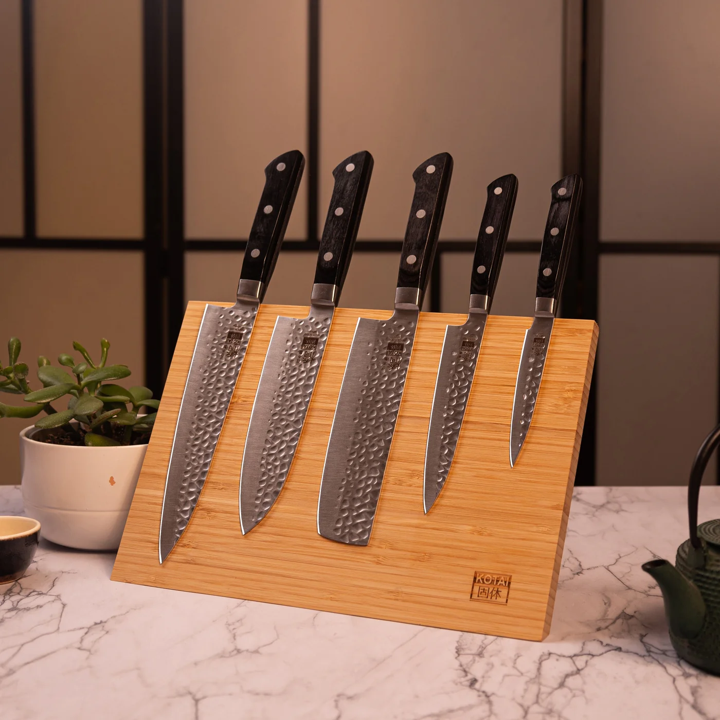 Collection Hashi Tsuchime - Set Complet Deluxe 10 pièces : 5 couteaux + 5 accessoires - Image 8