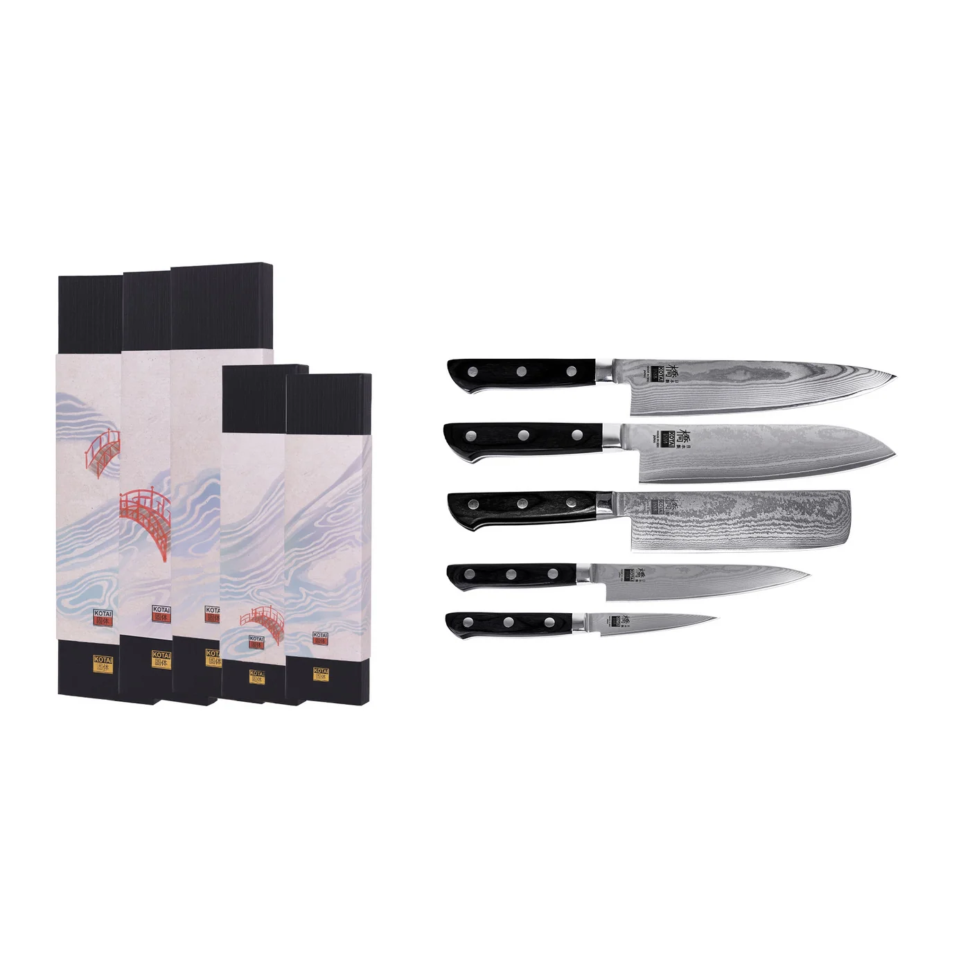 Collection Hashi Damas - Set Complet 5 Couteaux - Image 2