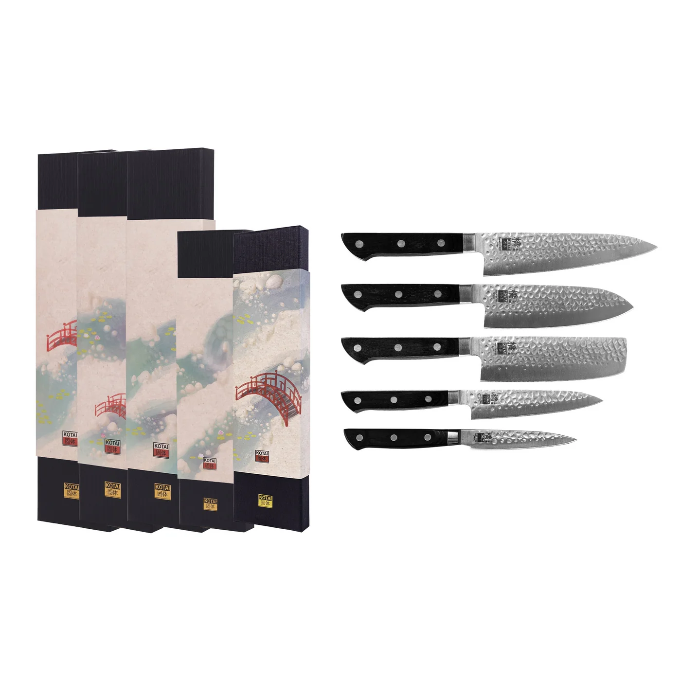 Collection Hashi Tsuchime - Set Complet 5 couteaux - Image 2