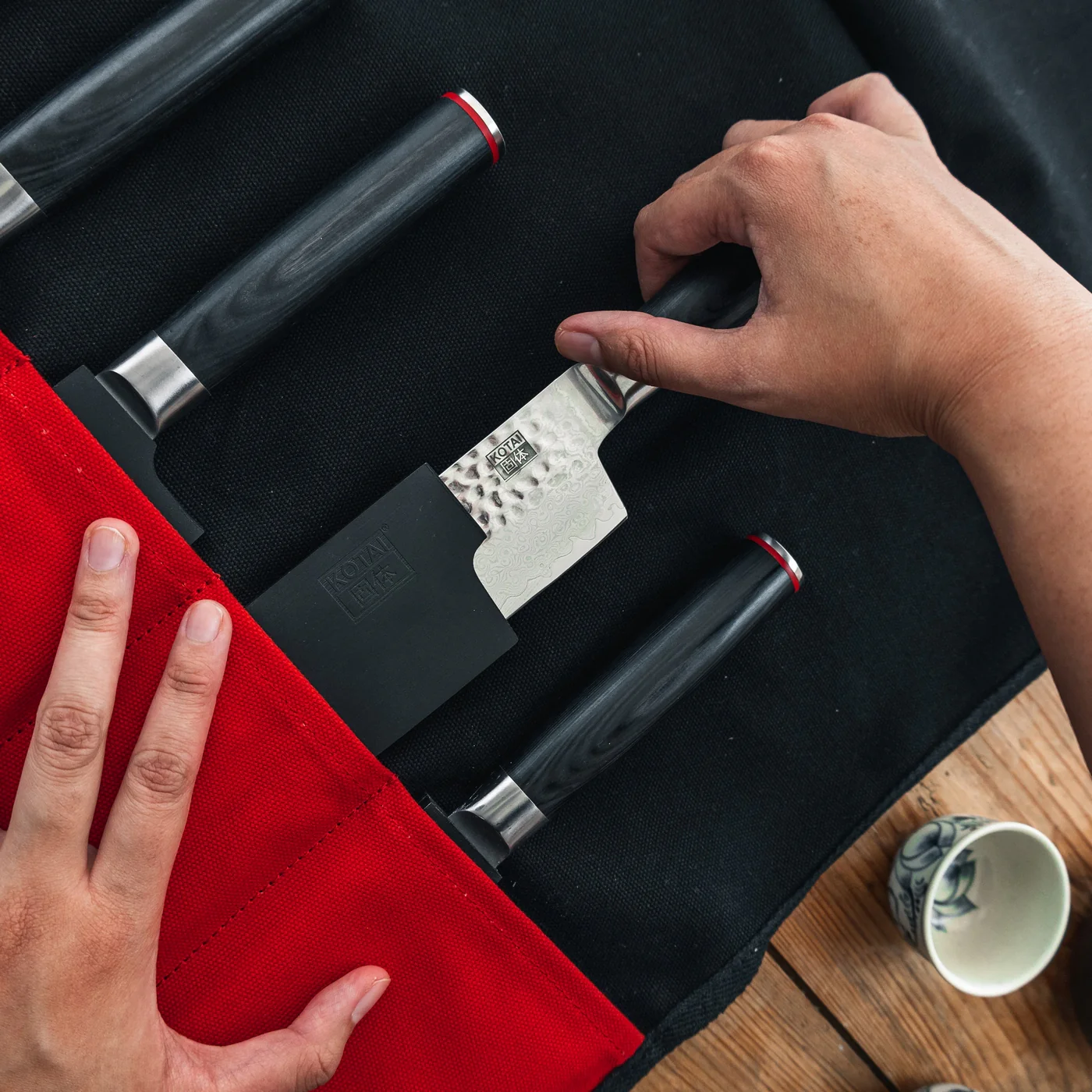 Collection Bunka San-Mai - Set Complet Nomade 6 Pièces : 4 Couteaux + 2 Accessoires - Image 11