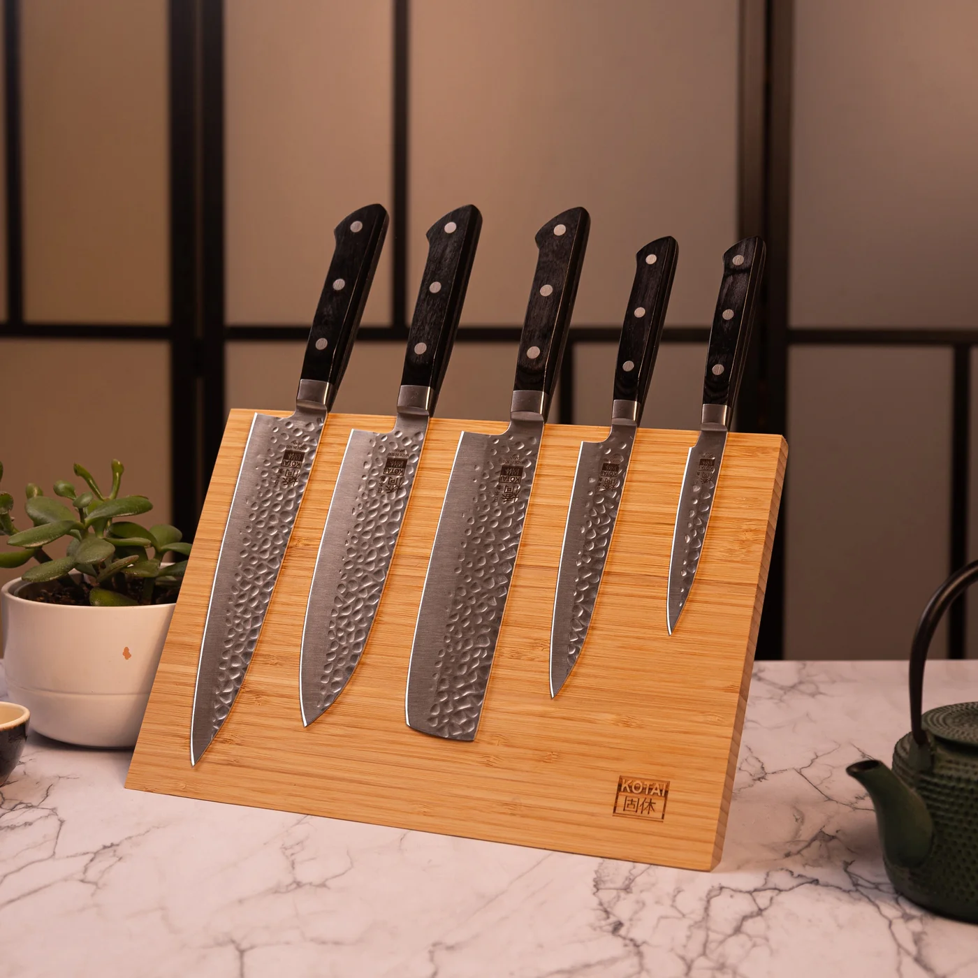 Collection Hashi Tsuchime - Set Complet Nomade 7 pièces : 5 couteaux + 2 Accessoires - Image 8
