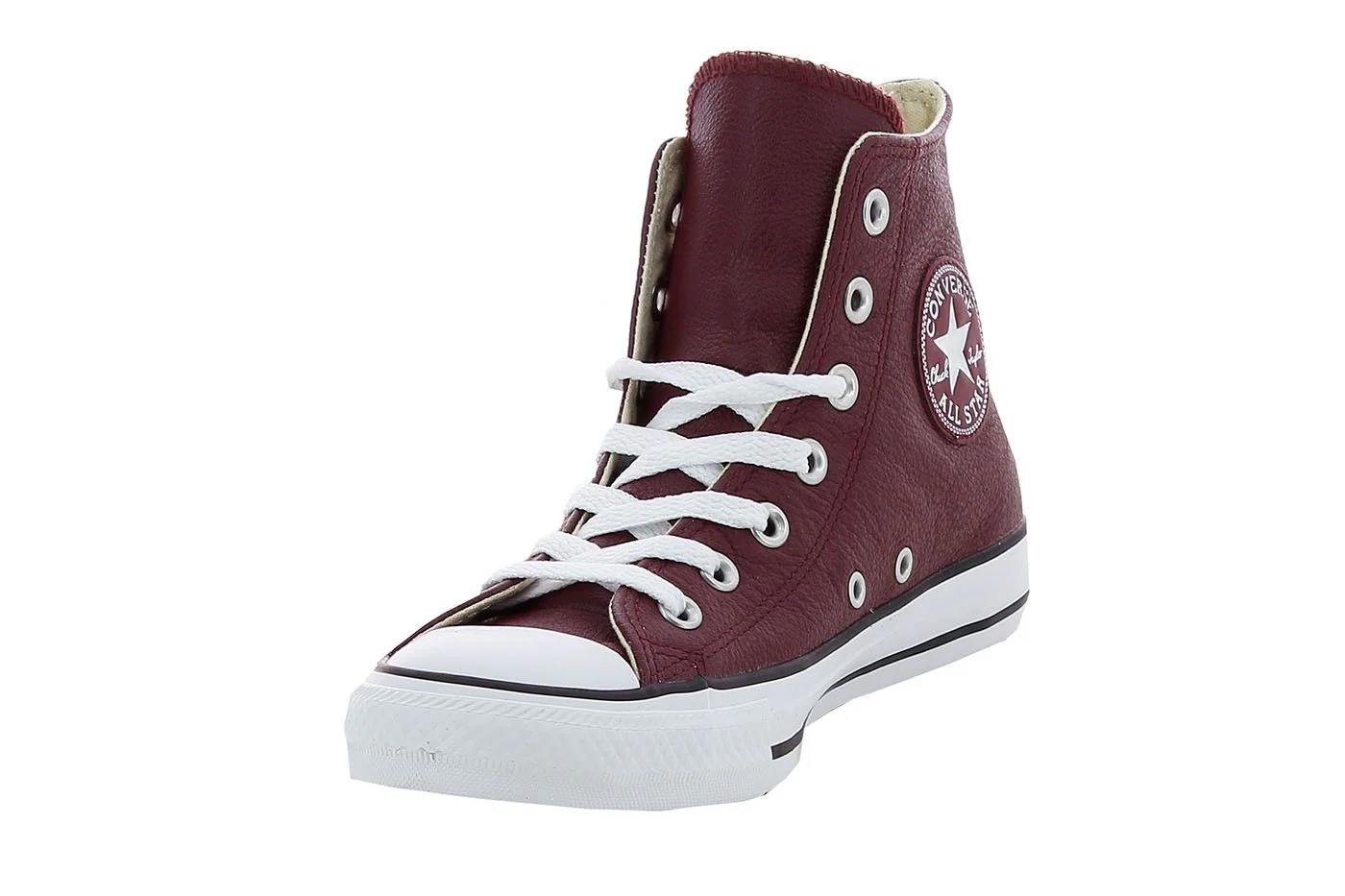 Converse All Star Leather Hi - Bordeaux - Image 2