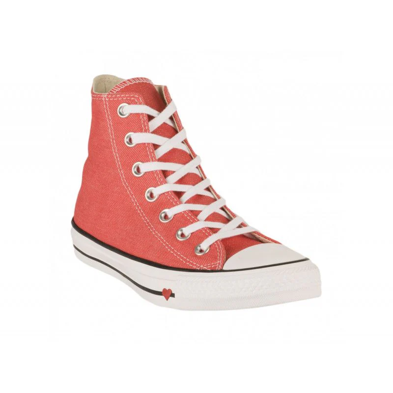 Baskets Converse Hi All Star Sucker Love Denim - Rouge - Image 2