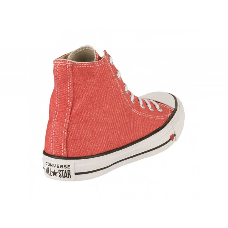 Baskets Converse Hi All Star Sucker Love Denim - Rouge - Image 4