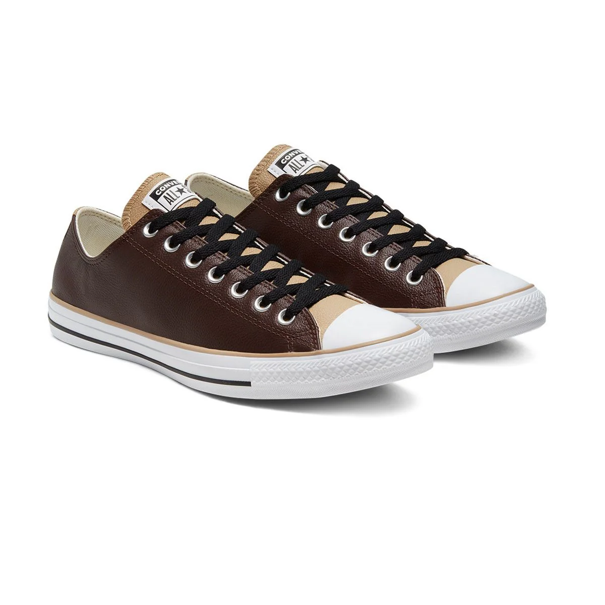Baskets Converse Chuck Taylor All Star Seasonal Color Leather Low Top - Marron - Image 2
