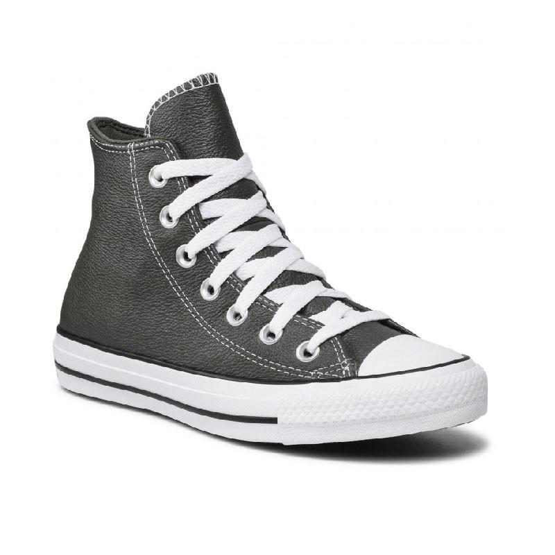 Baskets Converse Cuir Hi - Kaki - Image 4