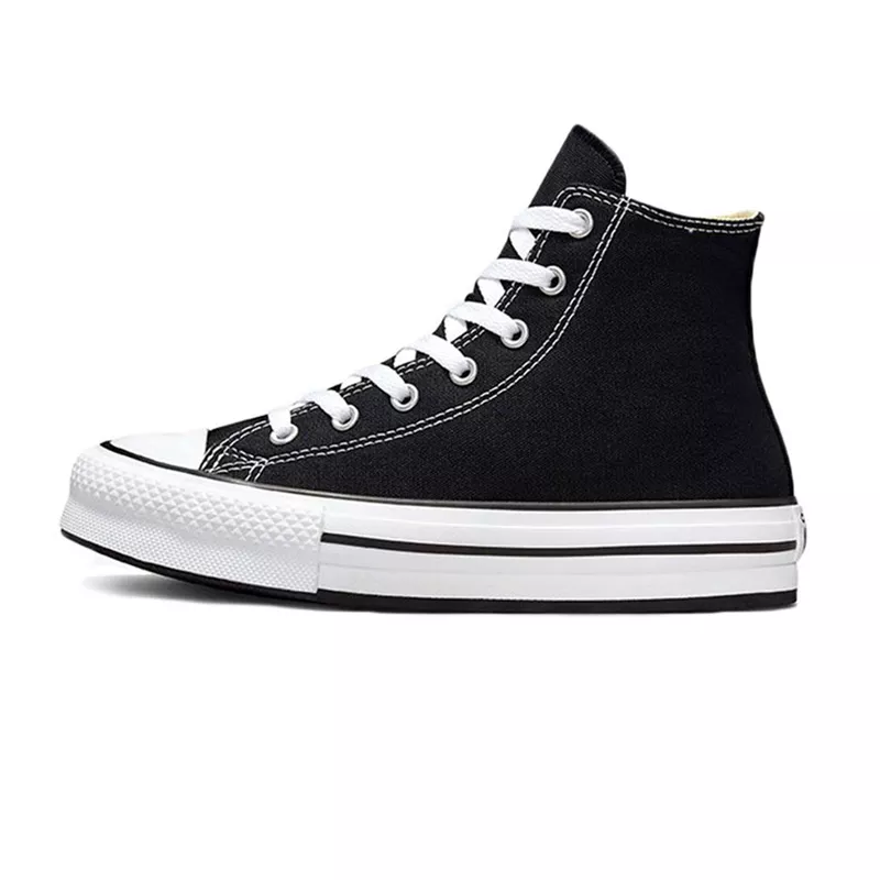 Baskets Converse Canvas All Star Lift Hi Jr - Noir/Blanc - Image 5
