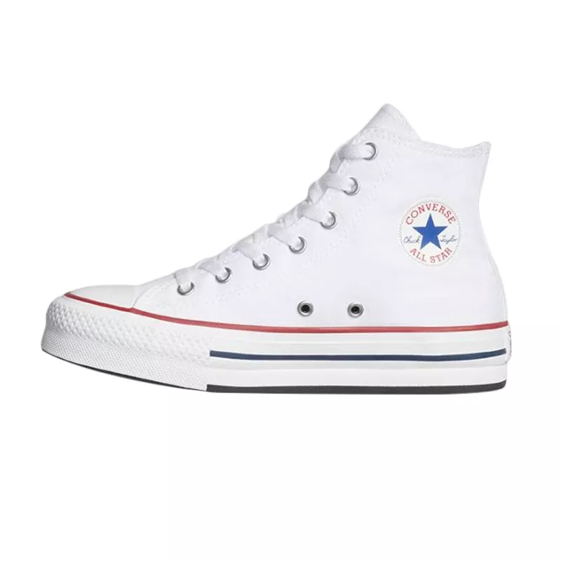 Baskets Converse Canvas All Star Lift Hi Jr - Blanc/Bleu - Image 4