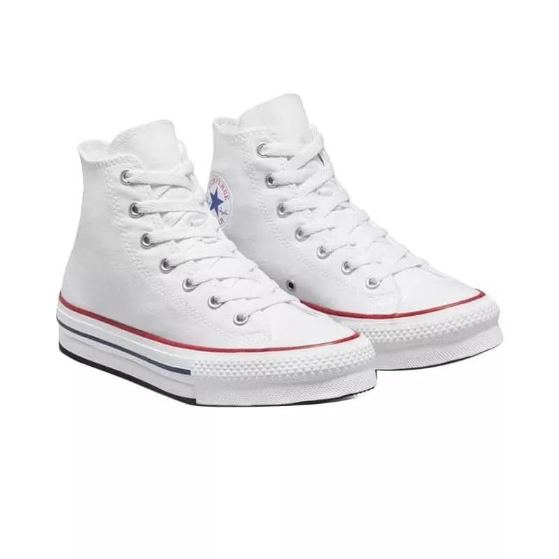 Baskets Converse Canvas All Star Lift Hi Jr - Blanc/Bleu - Image 5