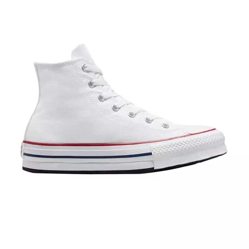Baskets Converse Canvas All Star Lift Hi Jr - Blanc/Bleu - Image 6