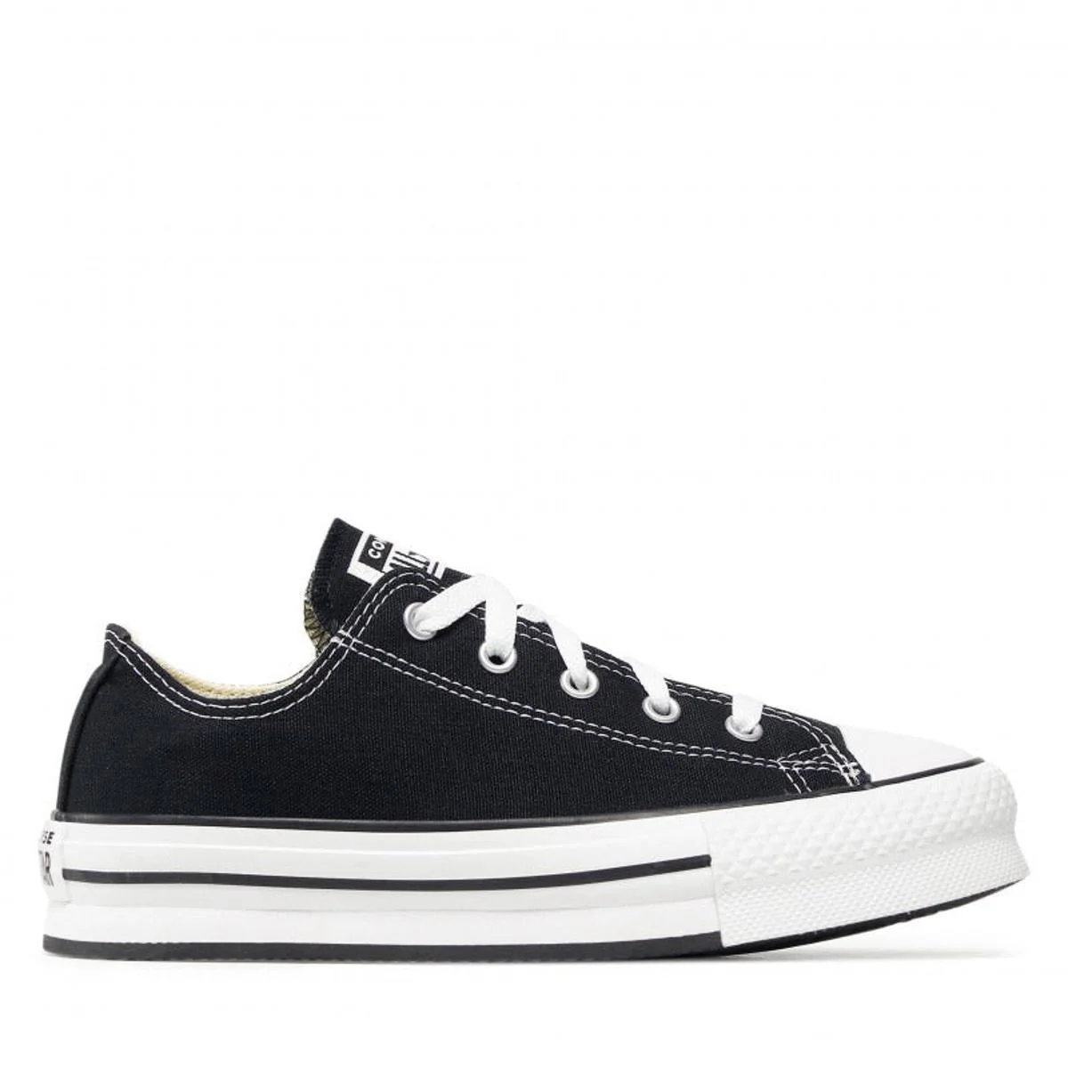 Baskets Canvas All Star Lift Hi Jr - Noir/Blanc - Image 4