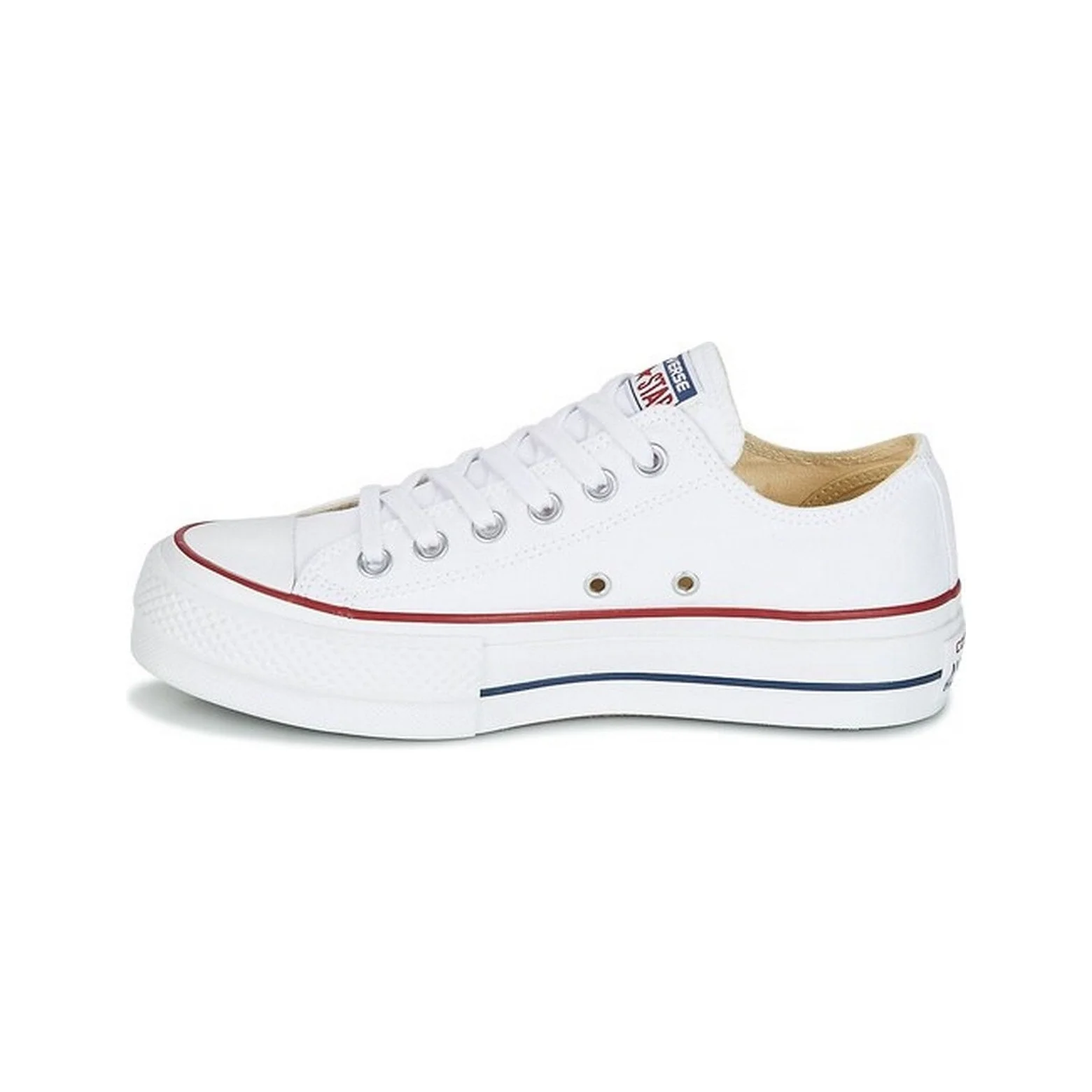Baskets Converse Canvas All Star Lift Hi Jr - Blanc Bleu - Image 2