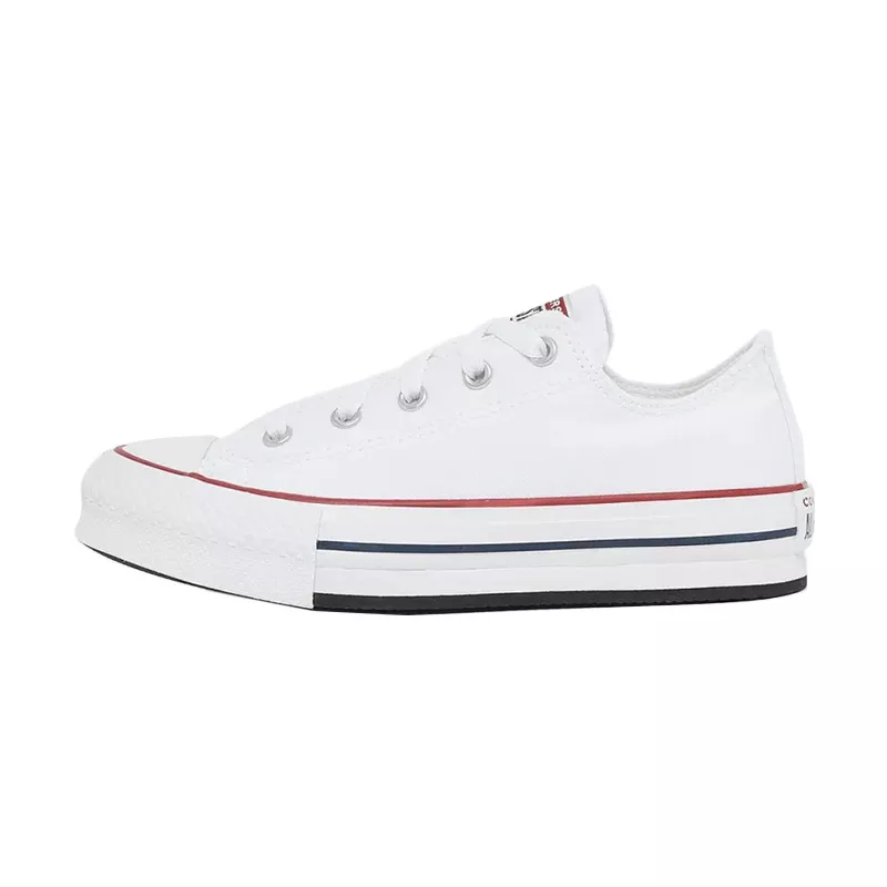 Baskets Converse Canvas All Star Lift Hi Jr - Blanc Bleu - Image 6