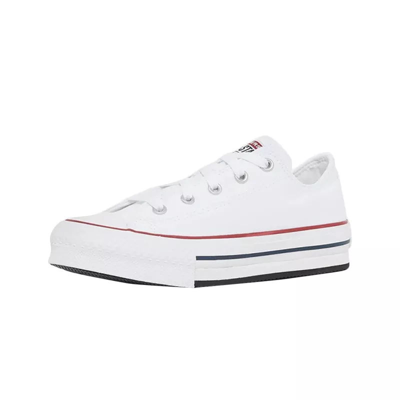 Baskets Converse Canvas All Star Lift Hi Jr - Blanc Bleu - Image 7