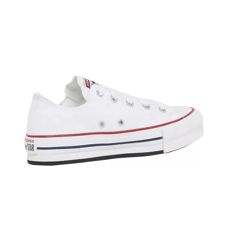 Baskets Converse Canvas All Star Lift Hi Jr - Blanc Bleu - Image 8