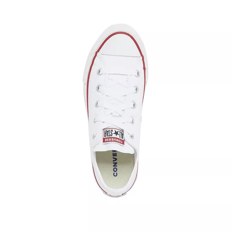 Baskets Converse Canvas All Star Lift Hi Jr - Blanc Bleu - Image 9
