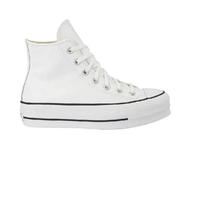 Baskets Plateforme Cuir Hi - Blanc - Image 2
