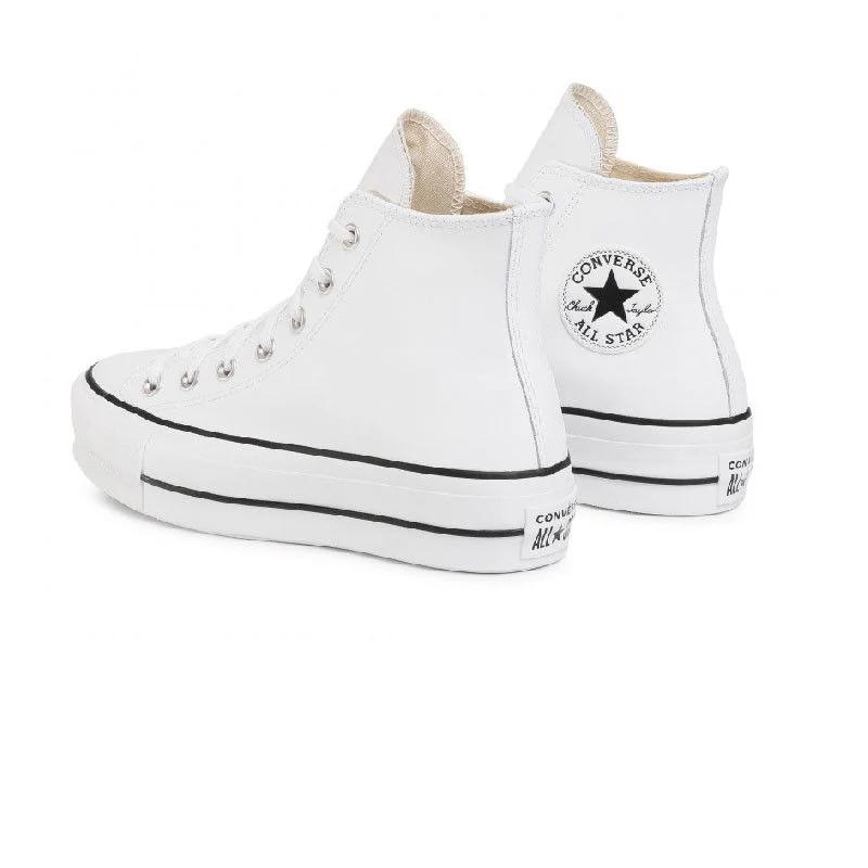 Baskets Plateforme Cuir Hi - Blanc - Image 8