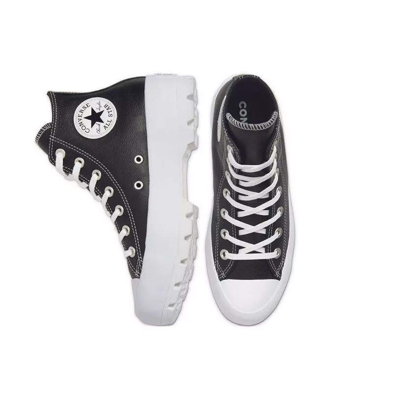 Baskets Converse Chuck Taylor All Star Lugged Leather - Noir, Blanc. - Image 2