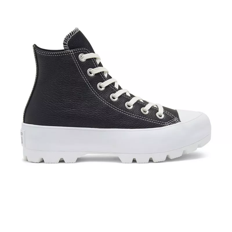 Baskets Converse Chuck Taylor All Star Lugged Leather - Noir, Blanc. - Image 3