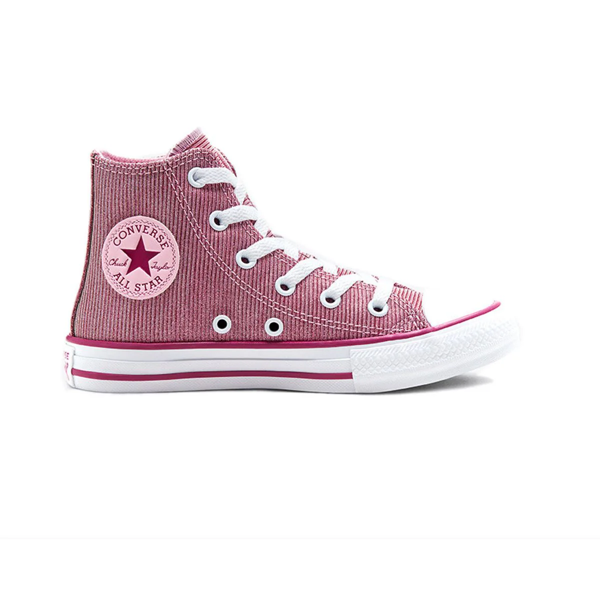 Baskets Converse Chuck Taylor All Star Glitter Textile High Top Junior - Rose - Image 4