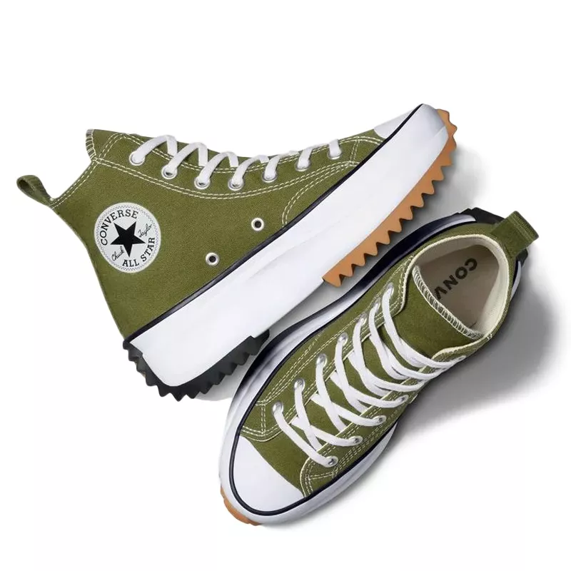 Baskets Run Star Hike Hi - Kaki - Image 3