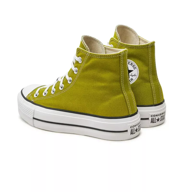 Baskets Converse Platforme Canvas Hi - Kaki/Blanc - Image 2