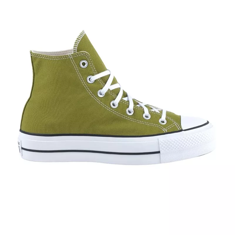 Baskets Converse Platforme Canvas Hi - Kaki/Blanc - Image 3