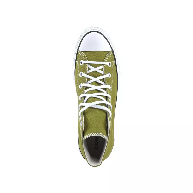 Baskets Converse Platforme Canvas Hi - Kaki/Blanc - Image 4