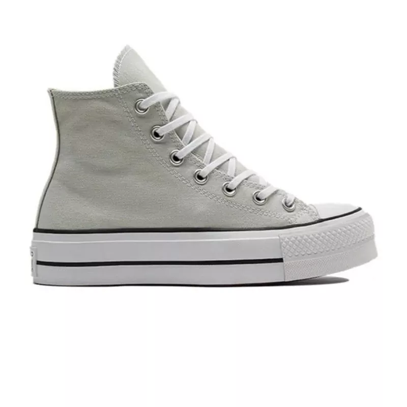 Baskets Platforme Canvas Hi - Gris Et Blanc - Image 3