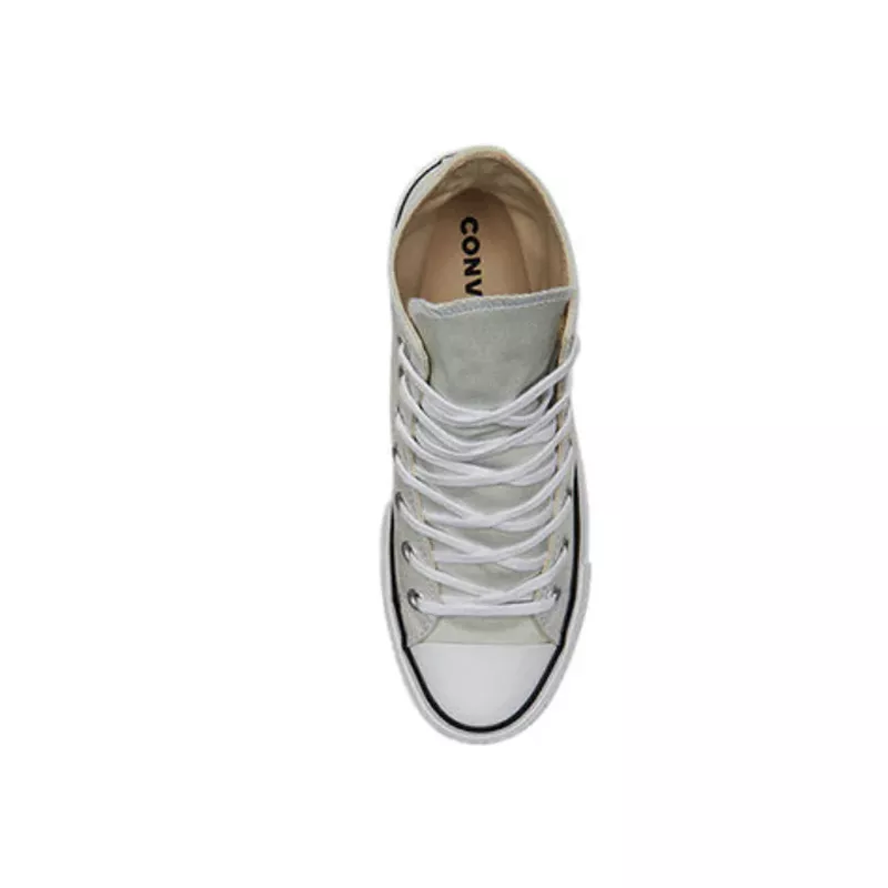 Baskets Platforme Canvas Hi - Gris Et Blanc - Image 4