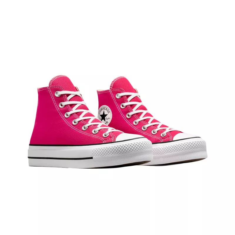 Baskets Platforme Canvas Hi - Rose/Blanc - Image 2